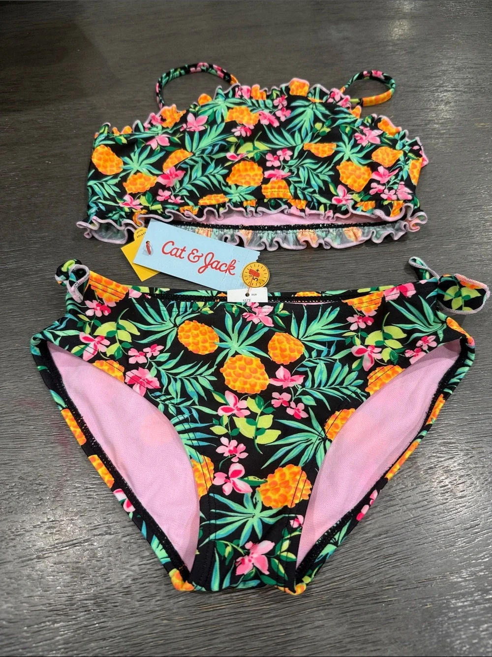 Girls' 'Sweet Pineapple' Printed Bikini Set - Cat & Jack